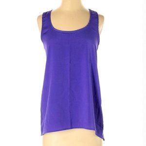 Soprano | Dark Purple Hi-Low Racerback Tank Top | Sz S